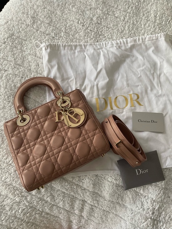 Dior Handbags - Dior abc Lady Dior Fard small Quilted Leather Top-Handle Bag